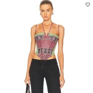Miaou Aphex Corset in Burgundy
